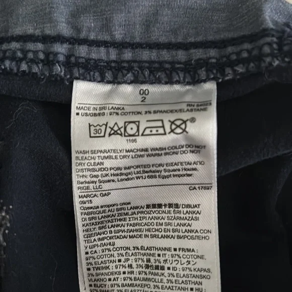 GAP Girlfriend Twill Khaki Chino Pant Navy Size 00 - Picture 12 of 12